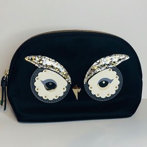 SOLD❌Kate Spade Owl Travel Cosmetic Case